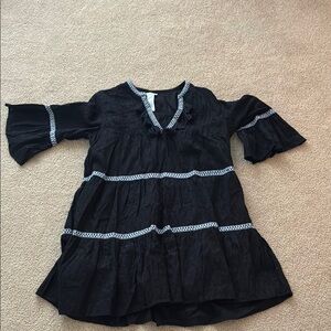 Tommy Bahama Black dress with White Accents